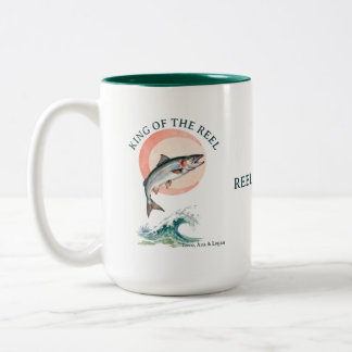 König des Lachsfischens Zwei-Ton-Becher Zweifarbige Tasse