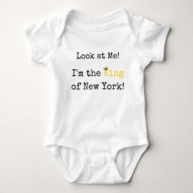 König des New- Yorkbaby-Bodysuits Baby Strampler (Vorderseite)