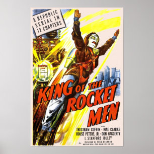 König des Rocket-Mann-Plakats Poster