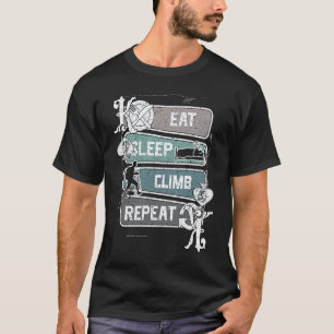 König des Rockkletterns Poker spielender Bergsteig T-Shirt