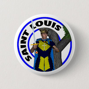 König des Saint Louis-IX von Frankreich Button