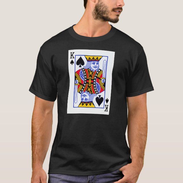 König des Spaten-Schwarzen T-Shirt (Vorderseite)