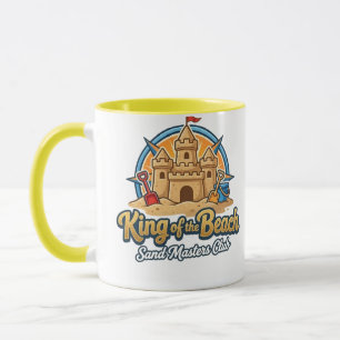 König des Strandburgen Sand Masters Club Kunst Tasse