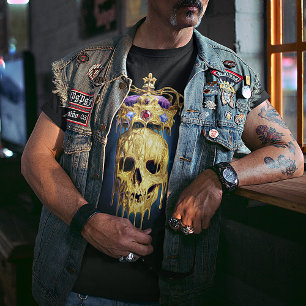 König des toten, schmelzenden Goldenen Schädels T-Shirt