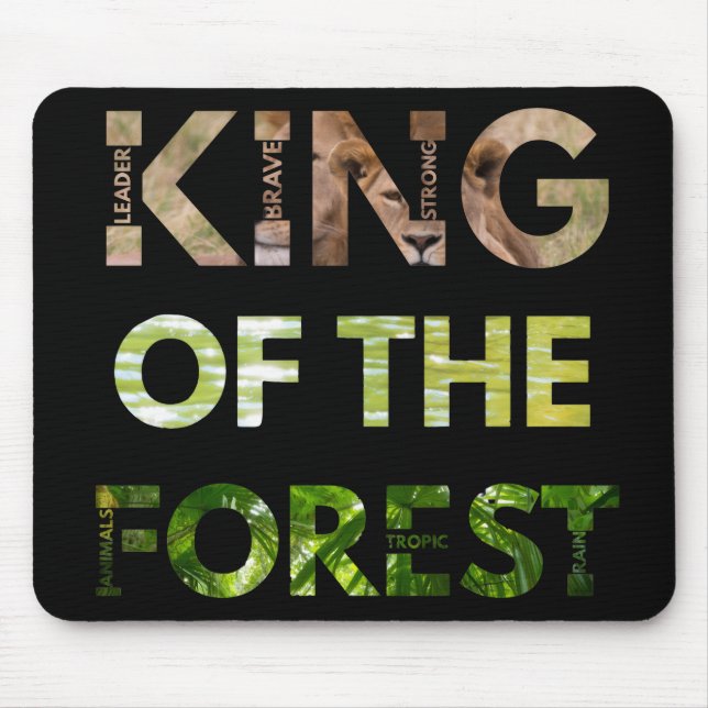 König des Waldes  Mousepad (Vorne)