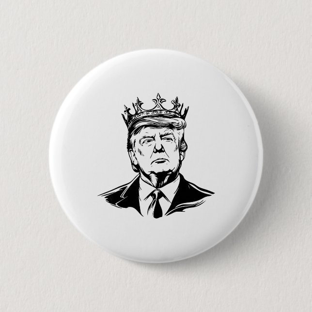 König Donald Trump Donald Trump Adel  Button (Vorderseite)