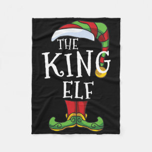 König Elf Familie Passende Weihnachtsgruppen Spaß Fleecedecke