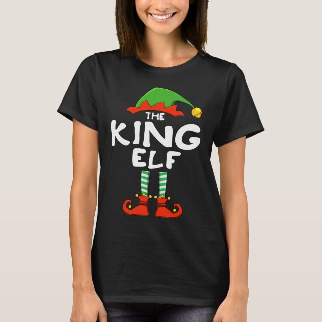 König Elf Funny Matching Familie Weihnachten T-Shirt (Vorderseite)