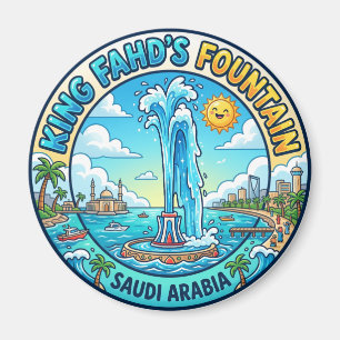 König-Fahd-Springbrunnen Saudi-Arabien Magnet