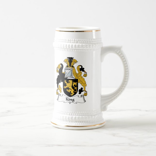 König Familienwappen Bierglas (Rechts)