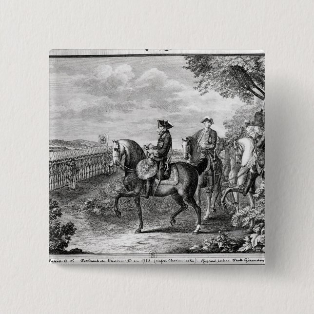 König Frederick II von Preußen wiederholend Button (Vorderseite)