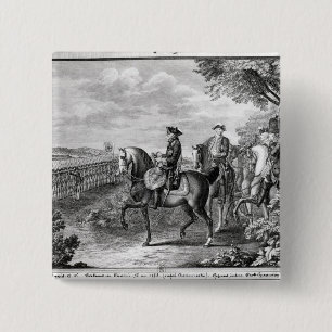 König Frederick II von Preußen wiederholend Button