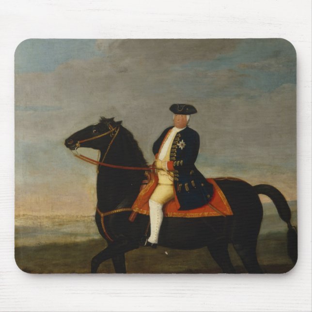 König Frederick William I zu Pferd Mousepad (Vorne)