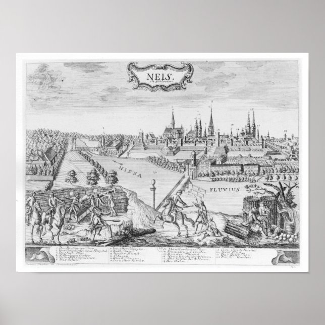 König Friedrich II. von Preußen Poster (Vorne)