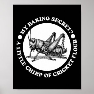 König Geheimnis Grillenmehl Essbare Insekten Prote Poster