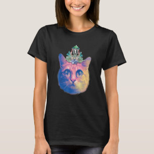 König Geld Katze Collage Design Für Alle Altersgru T-Shirt