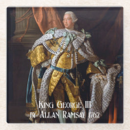 König George III von Allan Ramsay 1762 Glasuntersetzer