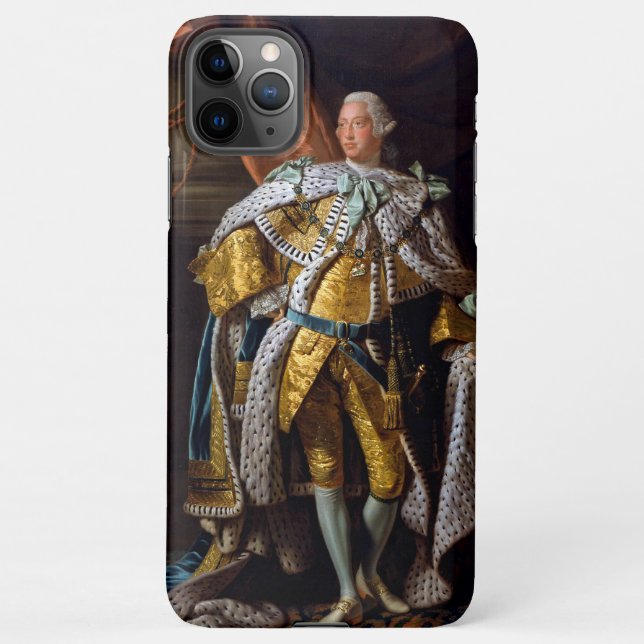 König George III von Allan Ramsay 1762 iPhone Hülle (Rückseite)