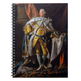 König George III von Allan Ramsay 1762 Notizblock