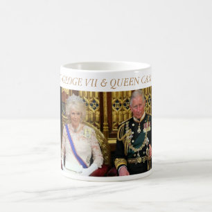 König George VII und Königin Camilla Tasse