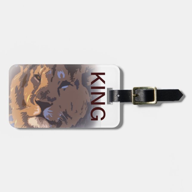 König-Gepäckanhänger/Löwekönig Gepäckanhänger (Vorderseite horizontal)