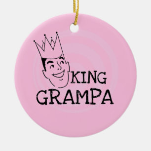 König Grampa T-shirts und Geschenke Keramikornament