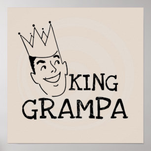 König Grampa T-shirts und Geschenke Poster