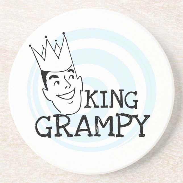König Grampy Tshirts und Geschenke Sandstein Untersetzer (Vorne)