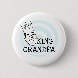 König Grandpa T-shirts und Geschenke Button
