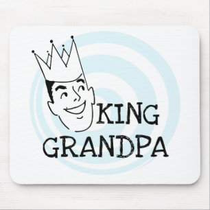 König Grandpa T-shirts und Geschenke Mousepad