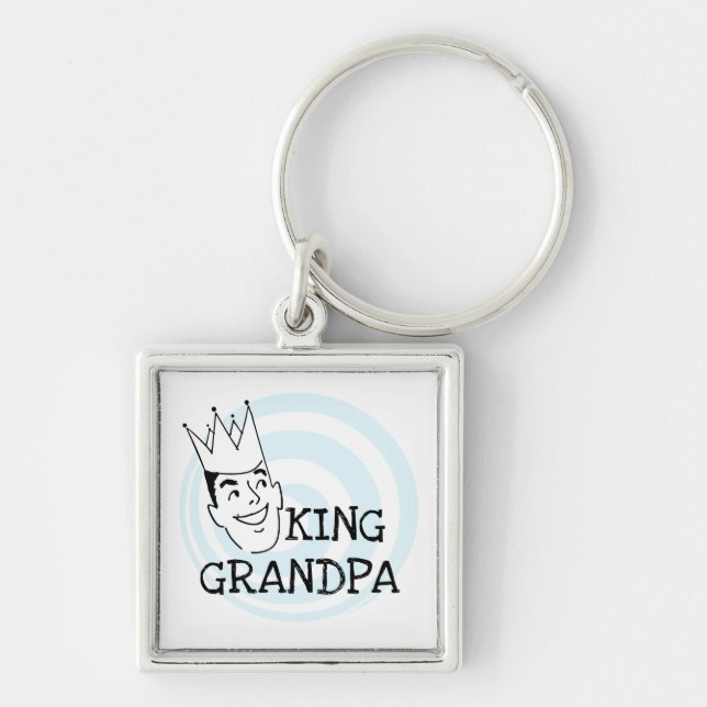 König Grandpa T-shirts und Geschenke Schlüsselanhänger (Vorne)