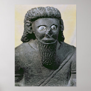 König Hadad, aus dem Palast in Tell-Halaf, Syrien Poster