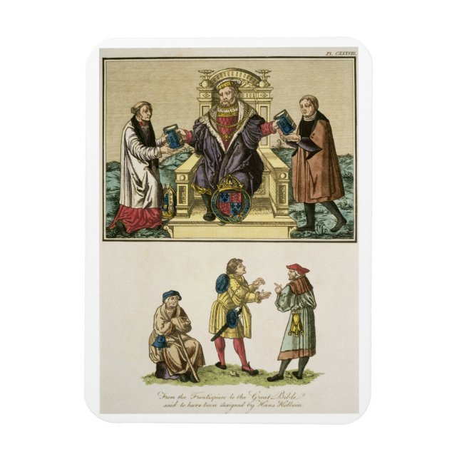 König Heinrich VIII (1491-1547) aus der Frontispiz Magnet (Vertikal)