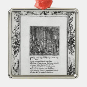 König Henri-IV von Frankreich- und Ornament Aus Metall