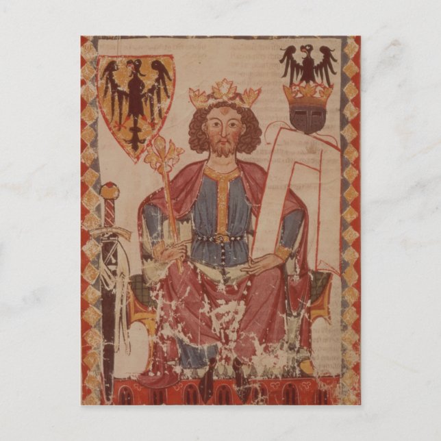 König Henry, Illustration aus der Manasse Postkarte (Vorderseite)