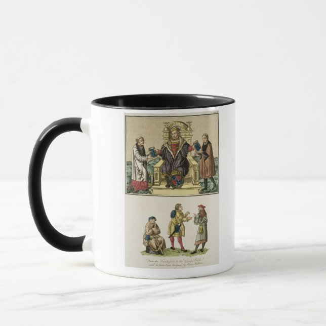 König Henry VIII (1491-1547) vom Frontispiz Tasse (Links)