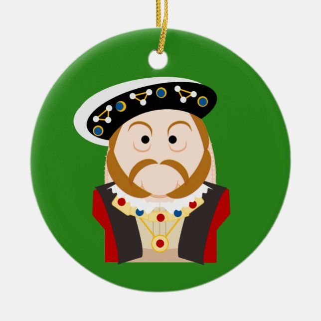 König Henry VIII Keramik Ornament (Vorne)