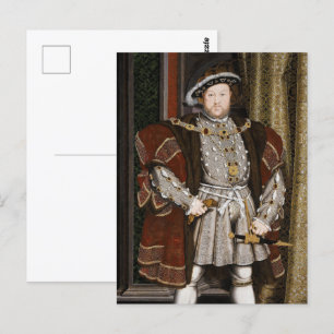 König Henry VIII Postkarte