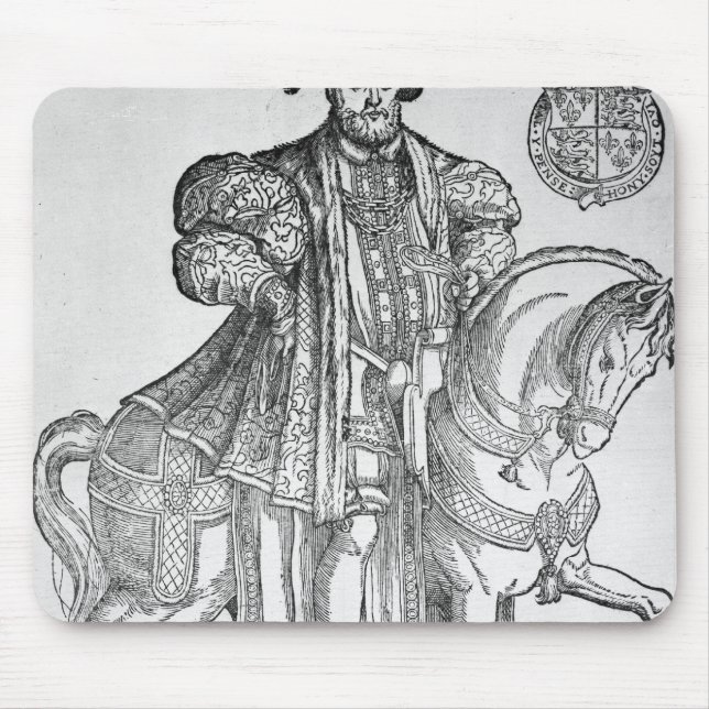 König Henry VIII zu Pferd Mousepad (Vorne)