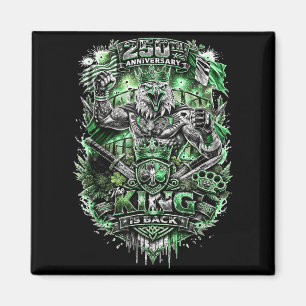 König ist zurück MMA Kämpfer 250. Jubiläum Magnet