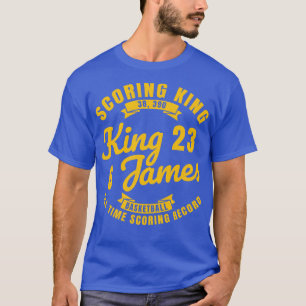 König James Der Punkt König Basketball Vintage Gol T-Shirt