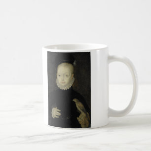 König James VI mit Sparrow Hawk - 1574 Tasse