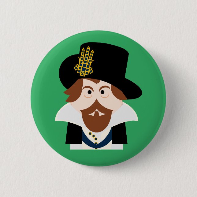 König James VI von Schottland und James I von Engl Button (Vorderseite)