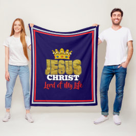 König Jesus ist der Herr meines Lebens Christlich Fleecedecke