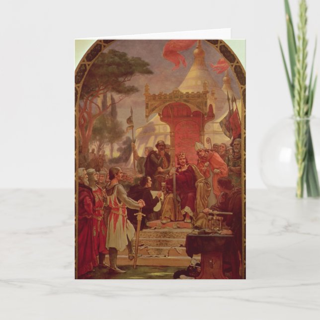 König John Granting die Magna Carta im Jahre 1215, Karte (Vorderseite)