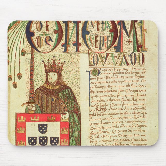 König John-II von Portugal Mousepad (Vorne)