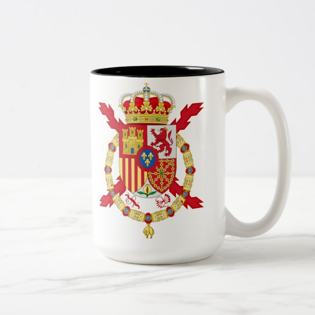 König Juan Carlos von Spanien Zweifarbige Tasse (Rechts)