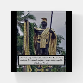 König Kamehameha von Hawaii Statue Paperweight Briefbeschwerer