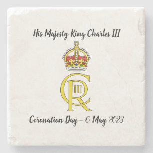 König Karl III. Krönung des Untersetzer