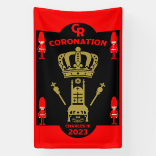 König Karl III. Krönung Gedenkfeier Souvenir Banner